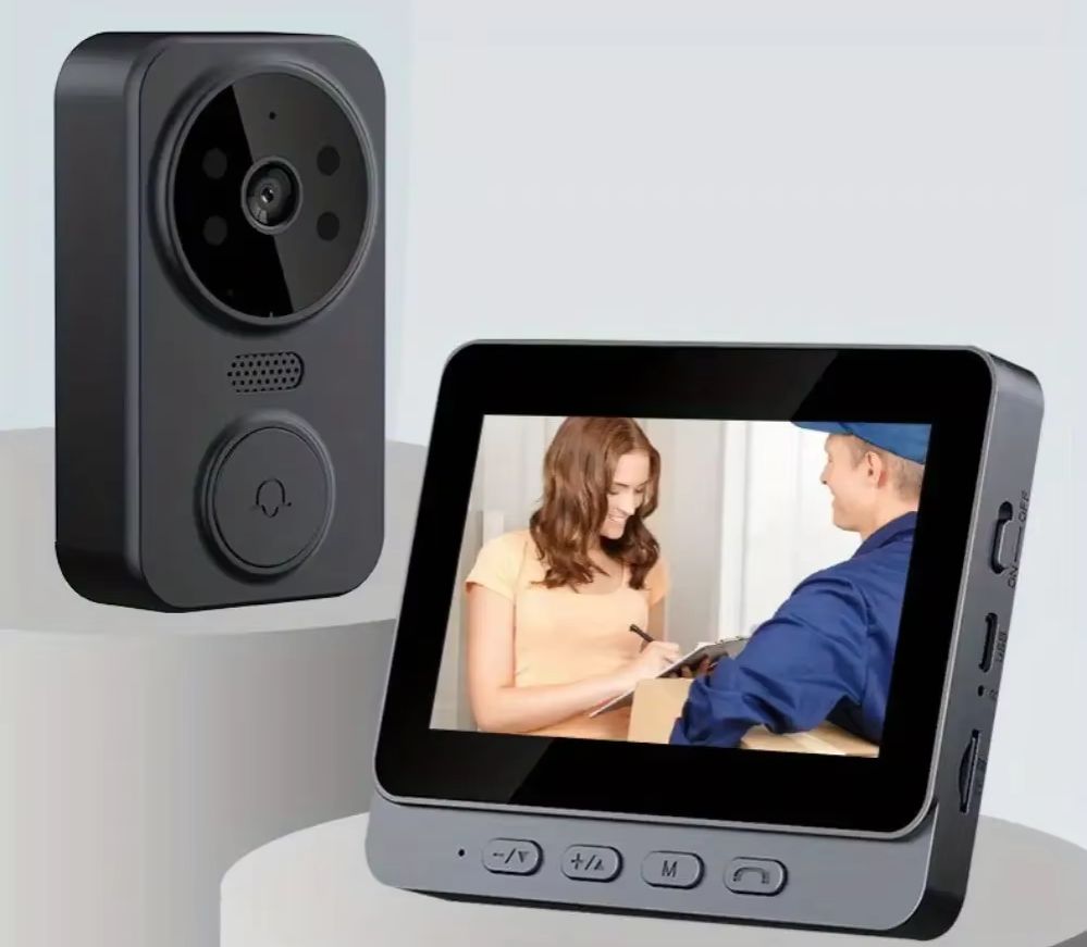 Smart Home Cctv - 2026 HD Wireless Video Doorbell 4.3