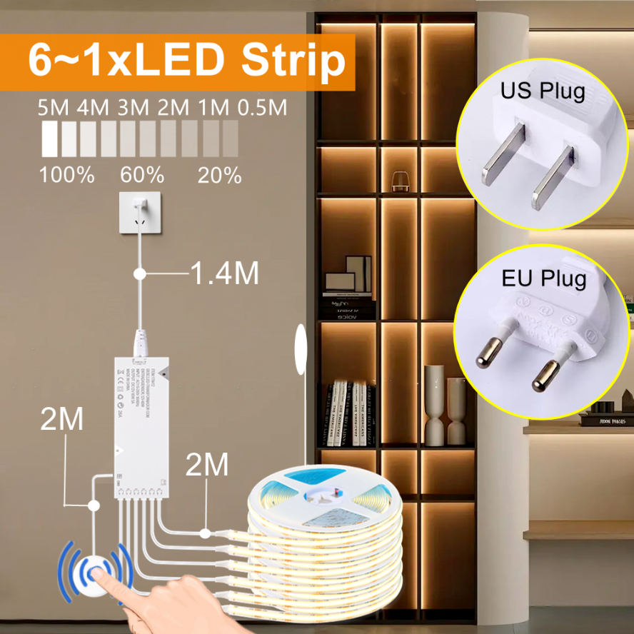 Smart Power Strip - Sync Cabinet Light Smart Sensor Switch