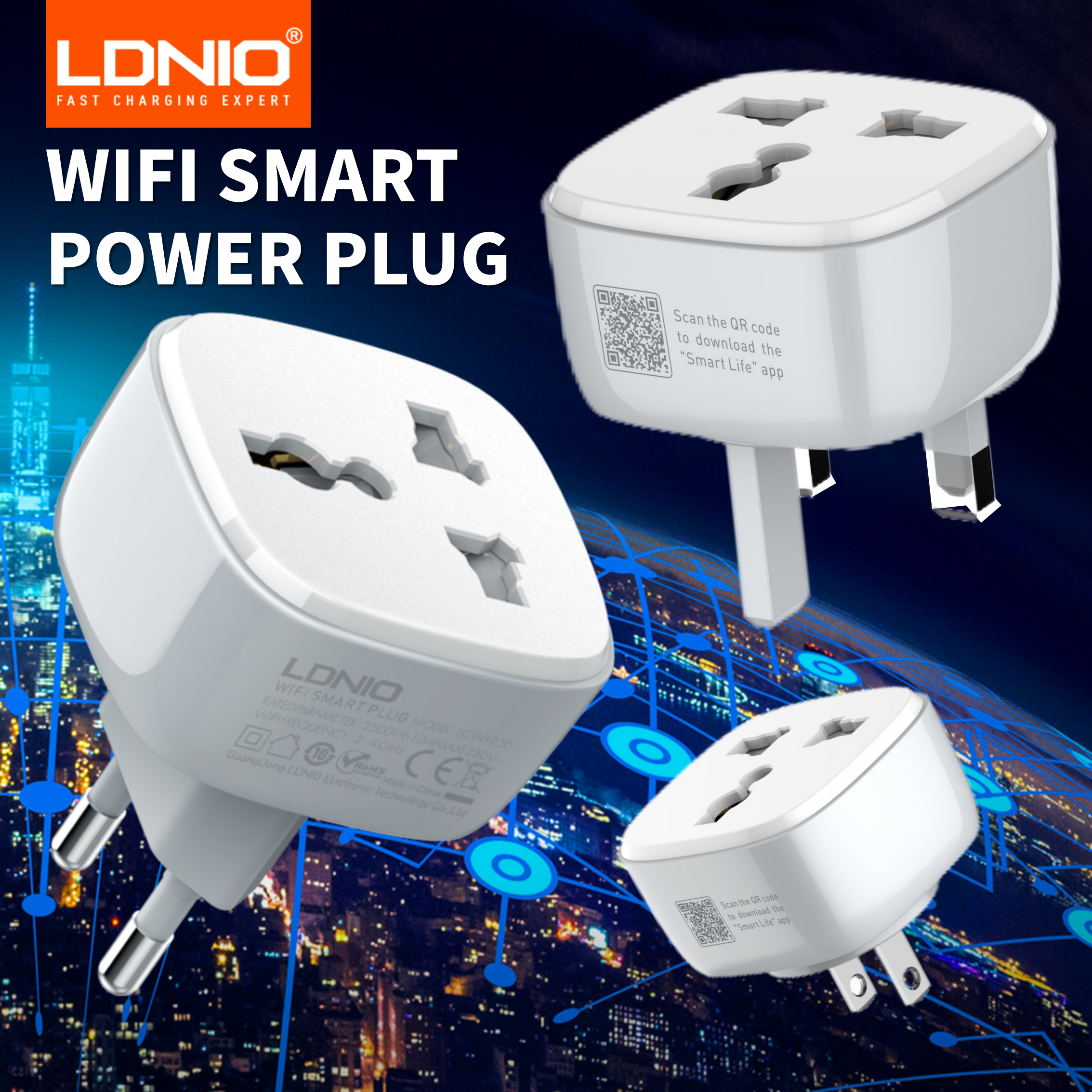 Smart Power Strip - LDNIO WiFi Smart Wall Socket With
