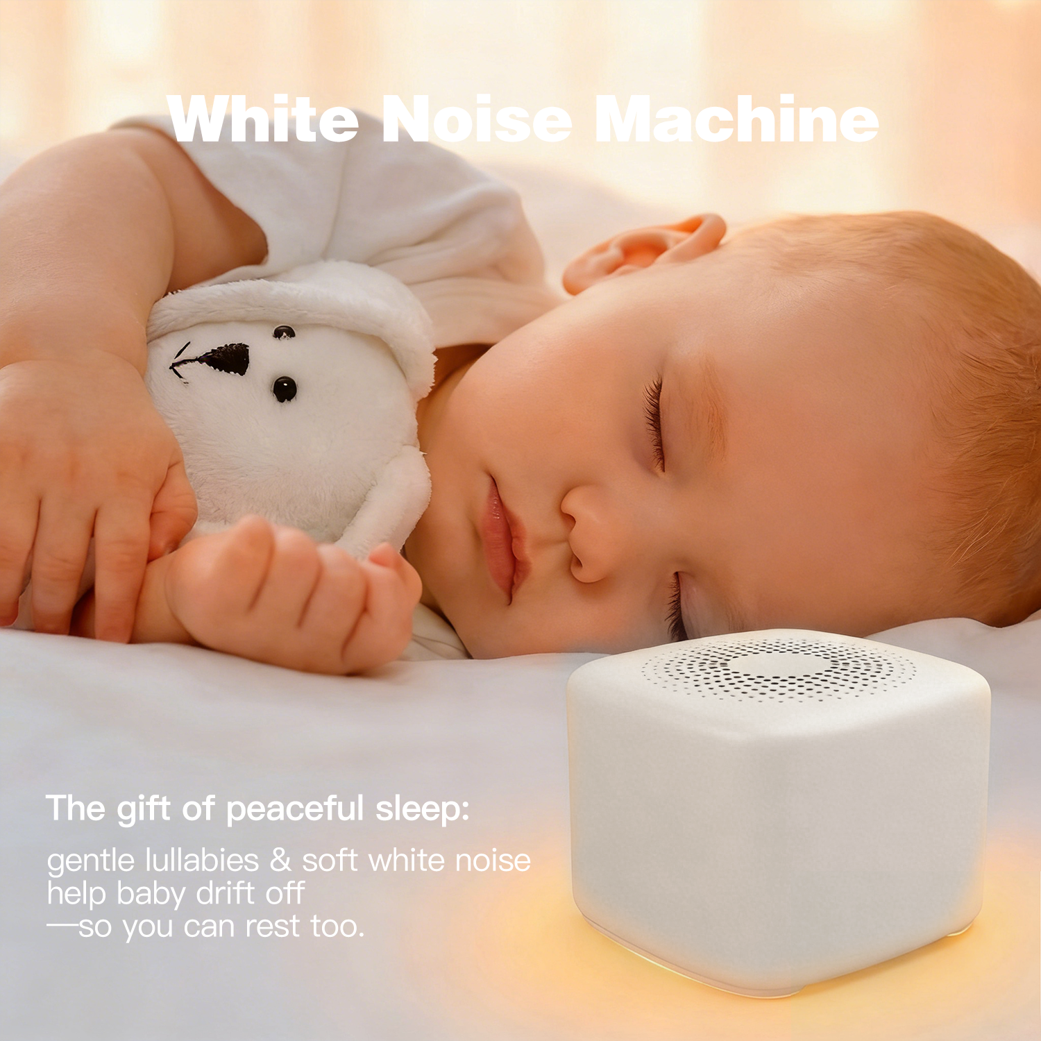 Smart Night Light - Baby White Noise Machine Smart Cry