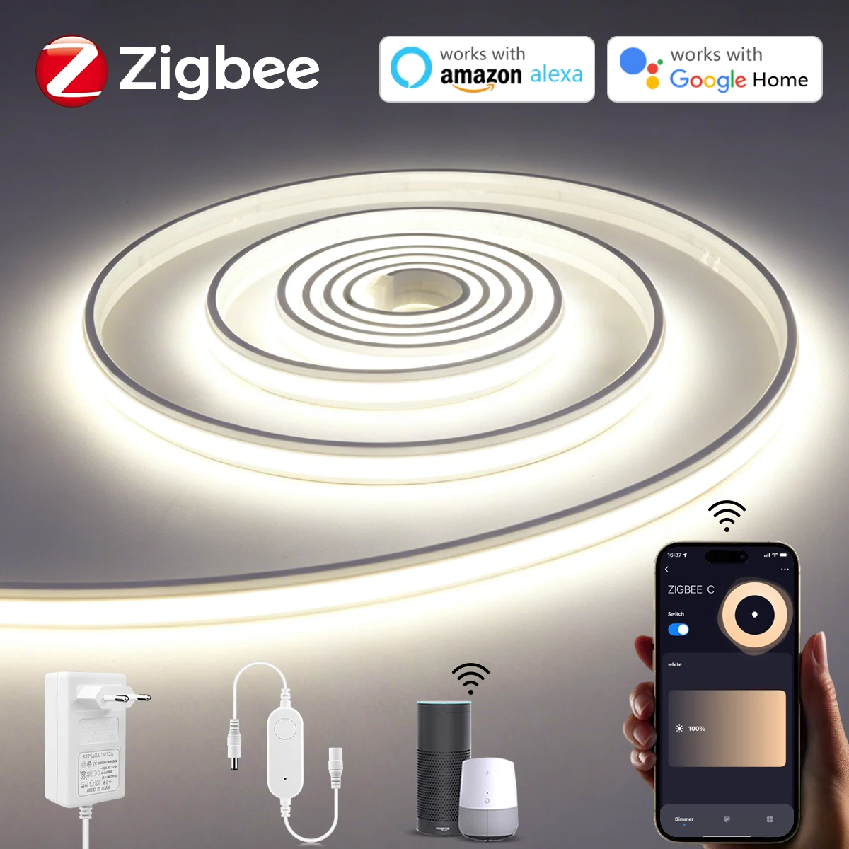 Smart Home Llm - Zigbee Smart Neon Light Strip DC