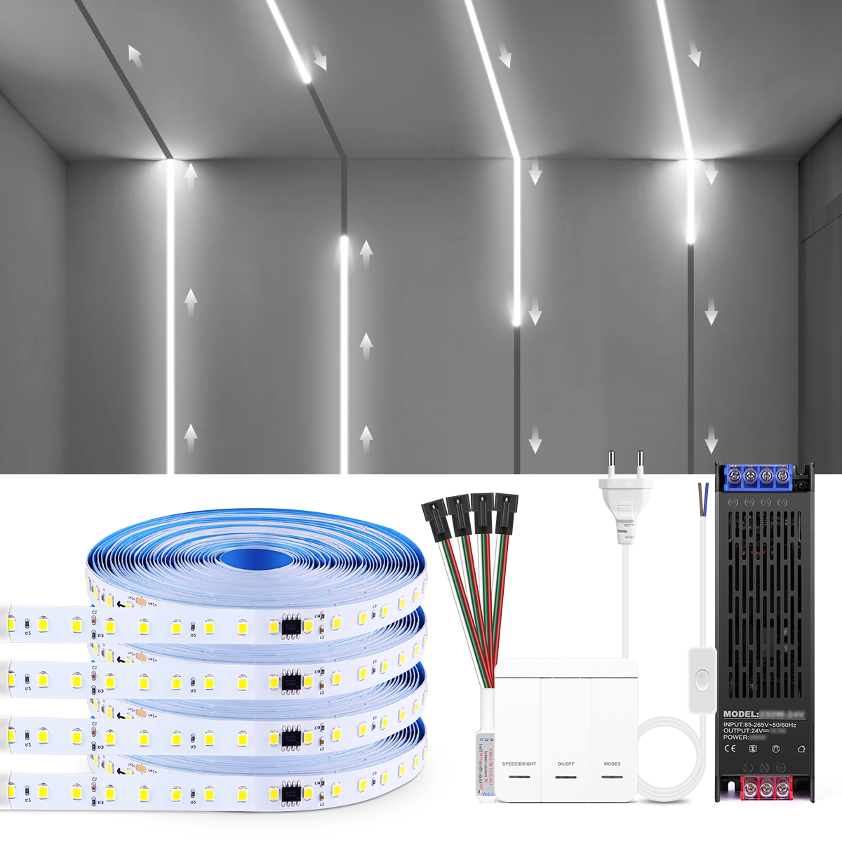 Smart Home Furniture - Smart Addressable1-4pcs LED Strip Light 5m