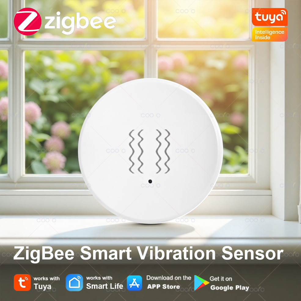 Door Window Sensor - Tuya Zigbee Smart Vibration Sensor Smart