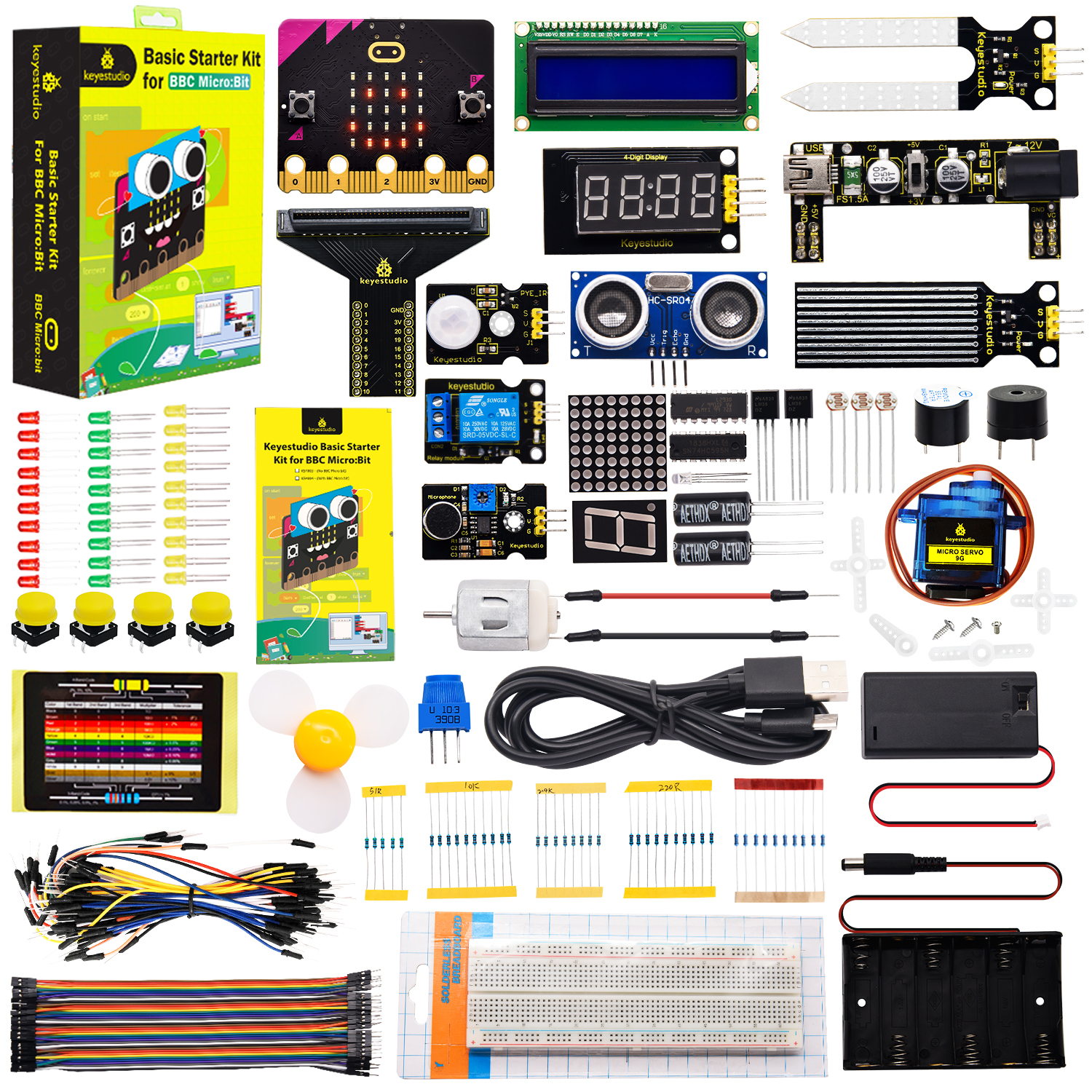 Smart Home Demo Kit - Keyestudio Microbit V2.2 Basic Starter Kit