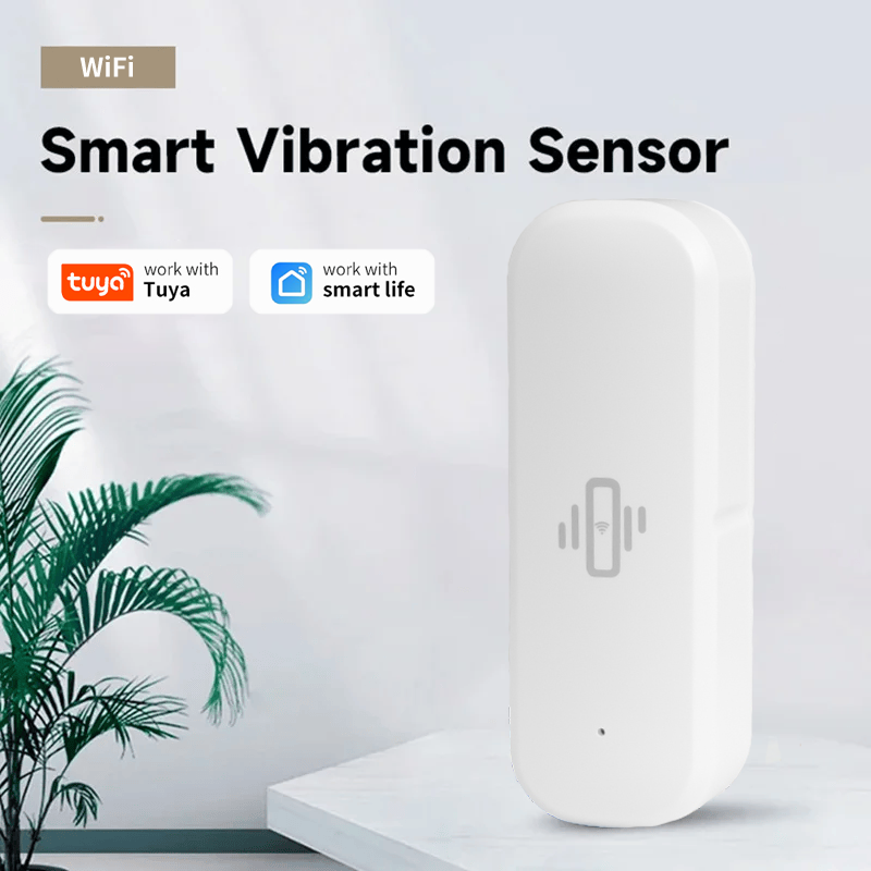 Smart Home Security System - Tuya Smart Devices WiFi Vibration Sensor