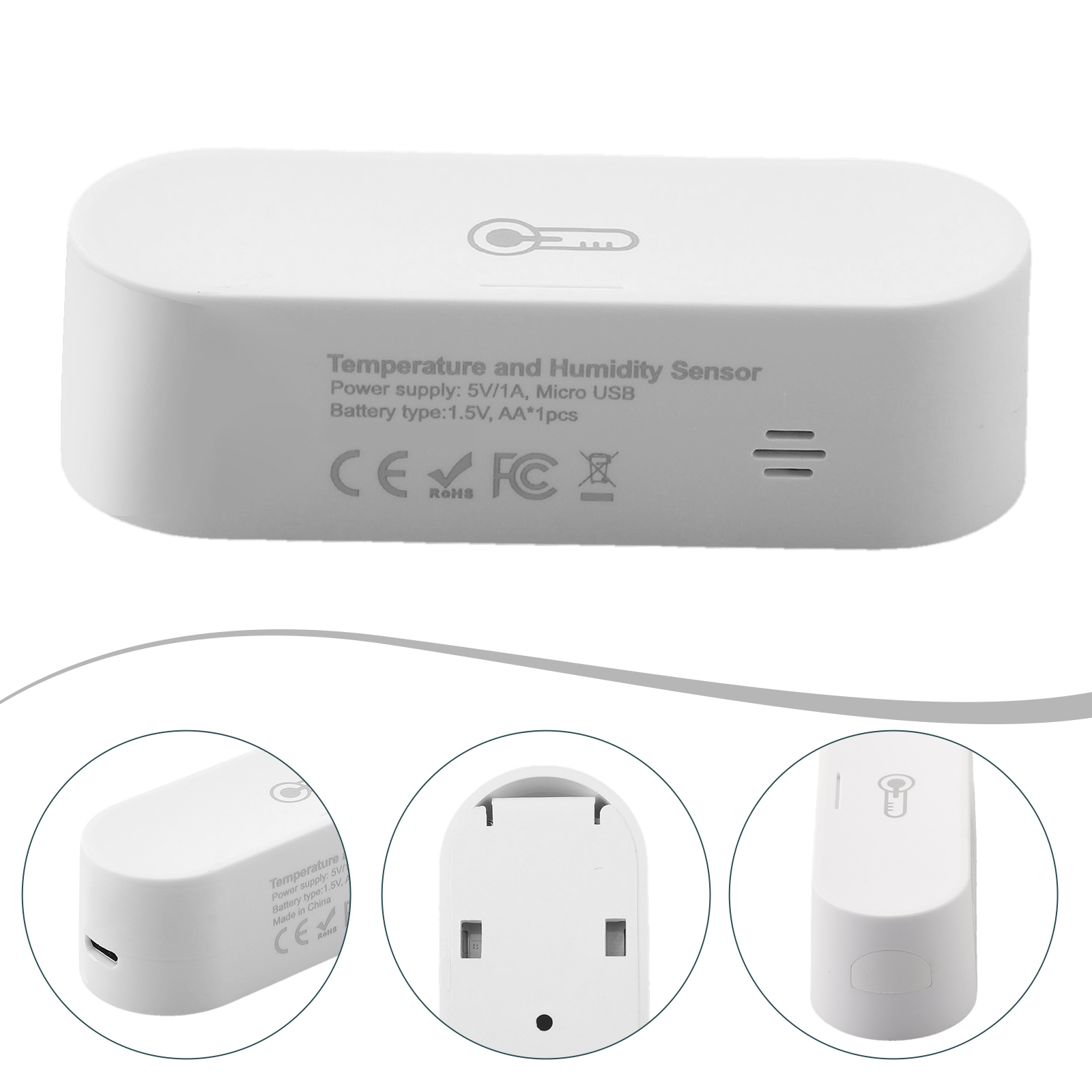 Smart Home Kits - ~1pc Temperature And Humidity Sensor For