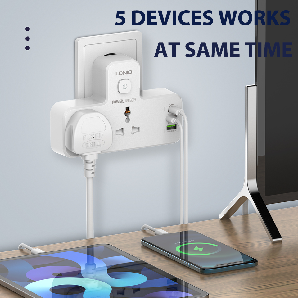 LDNIO Power Strip Plug 2500W E - Smart Power Strip บทวิจารณ์และราคา