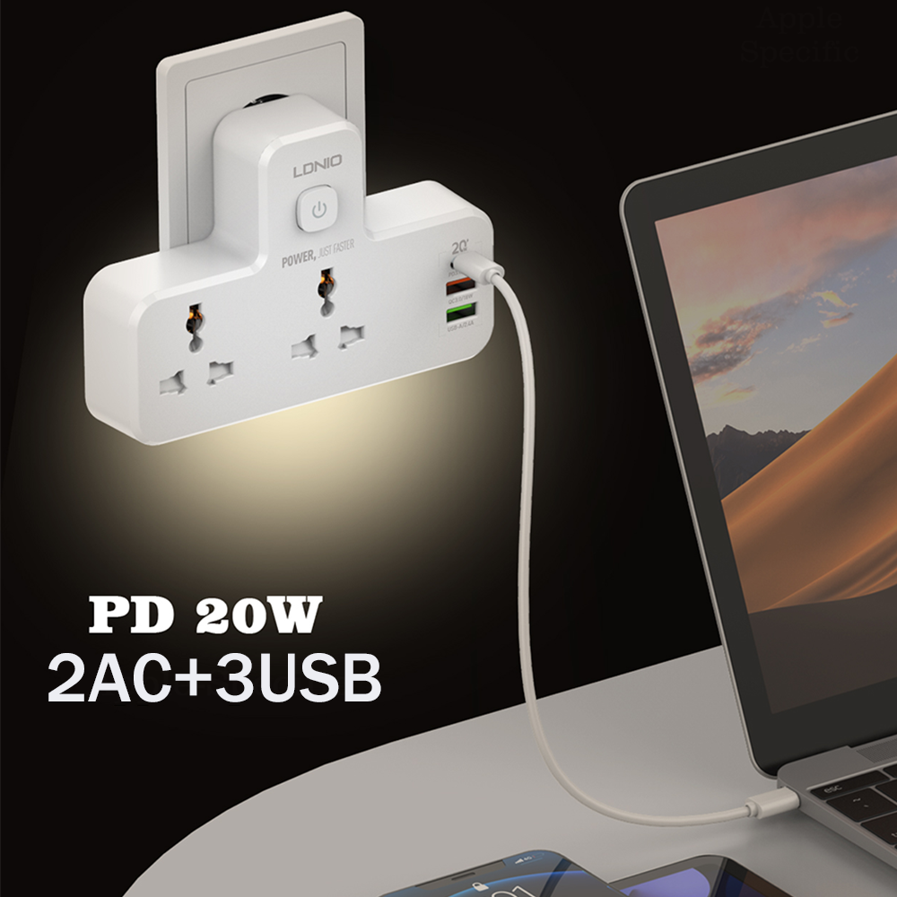 LDNIO Power Strip Plug 2500W E - Smart Power Strip บทวิจารณ์และราคา
