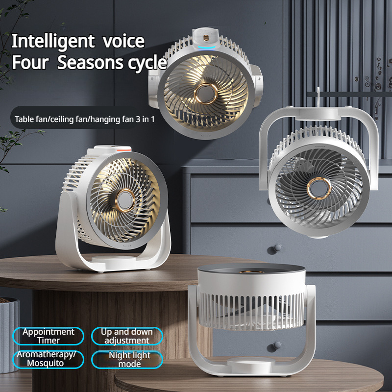 Smart Desk Fan Voice Activated - Smart Night Light บทวิจารณ์และราคา