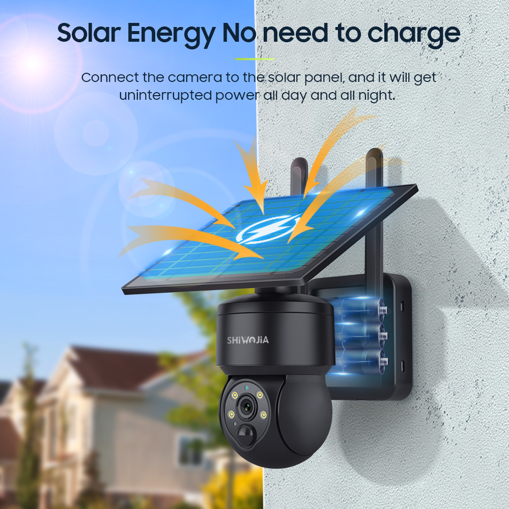SHIWOJIA WIFI Wireless PTZ Sol - Smart Home Cctv บทวิจารณ์และราคา