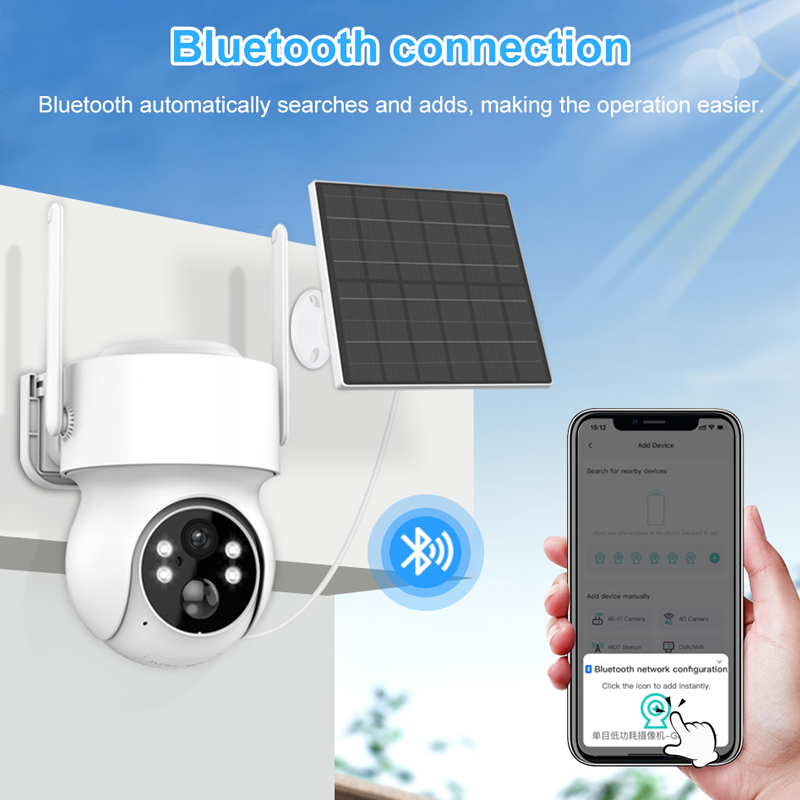 Smar Solar Panel PTZ IP Camera - Smart Home Cctv บทวิจารณ์และราคา