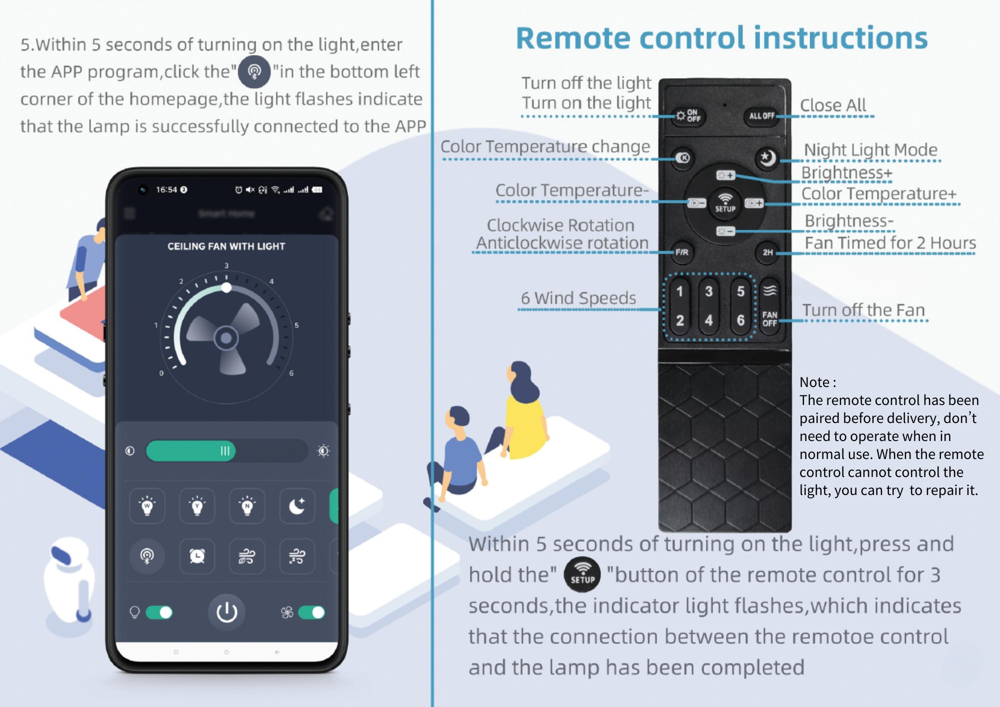 2 in 1 Modern Smart Ceiling Fa - Smart Home Ventilation System บทวิจารณ์และราคา