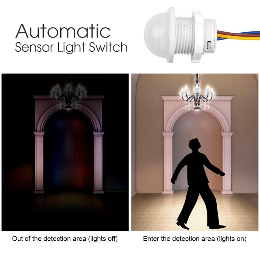 AC 110V 220V Mini Motion Senso - Smart Night Light บทวิจารณ์และราคา