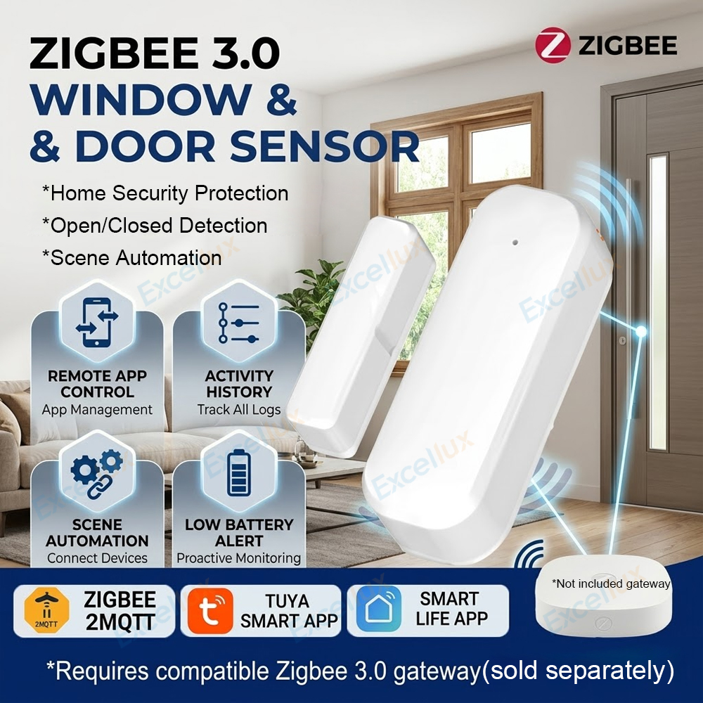 Zigbee Door Window Sensor Magn - Door Window Sensor บทวิจารณ์และราคา