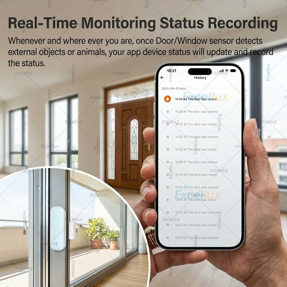 Zigbee Door Window Sensor Magn - Door Window Sensor บทวิจารณ์และราคา
