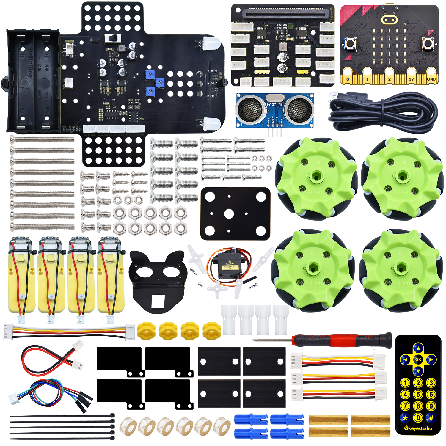 Keyestudio Microbit V2.0 4WD M - Smart Home Micro Bit บทวิจารณ์และราคา
