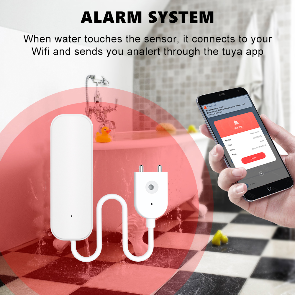 WiFi or Zigbee Water Leak Sens - Smart Home Security System บทวิจารณ์และราคา