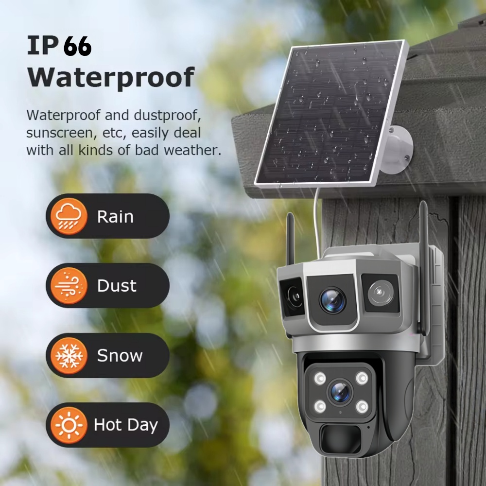 4G Camera Outdoor Solar Survei - Smart Home Cctv บทวิจารณ์และราคา