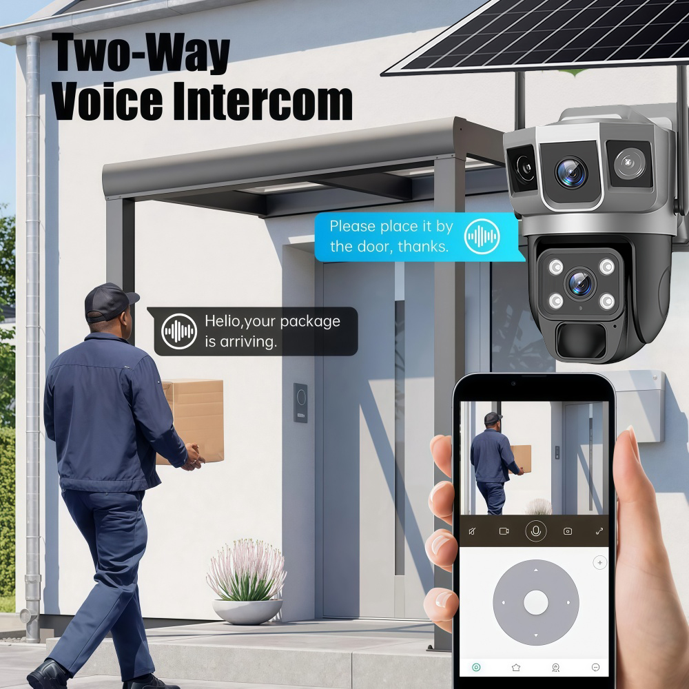 4G Camera Outdoor Solar Survei - Smart Home Cctv บทวิจารณ์และราคา