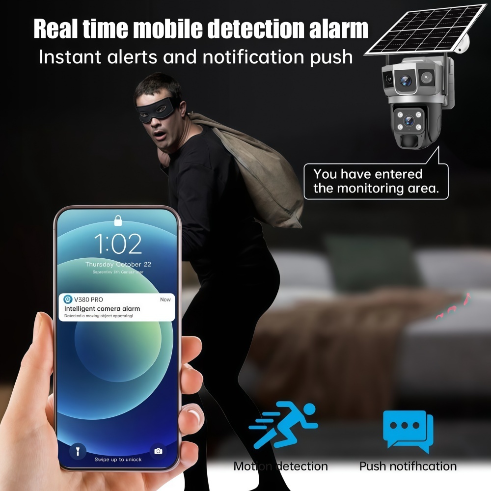 4G Camera Outdoor Solar Survei - Smart Home Cctv บทวิจารณ์และราคา