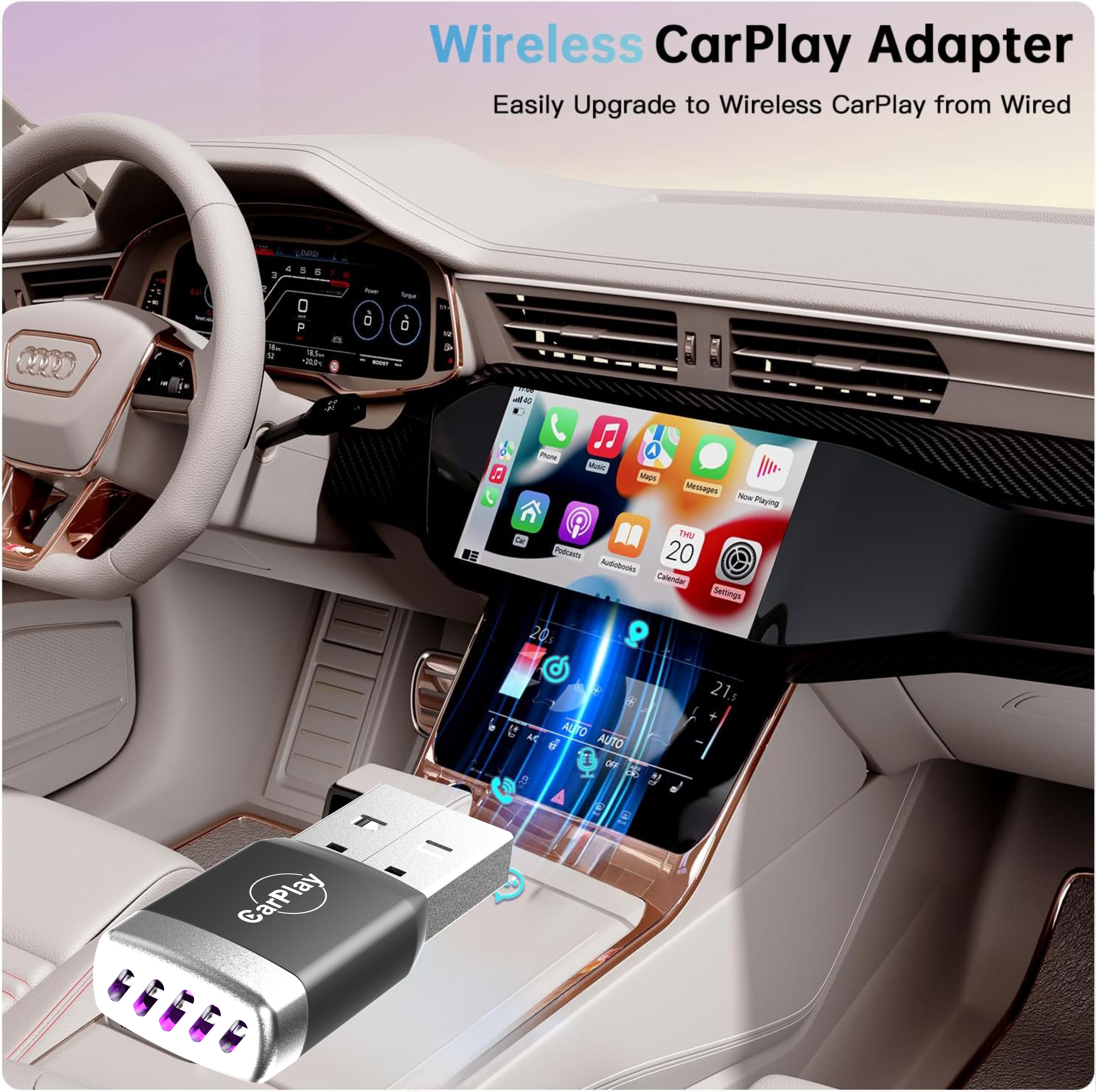 New Wireless CarPlay Android A - Smart Home Usb บทวิจารณ์และราคา