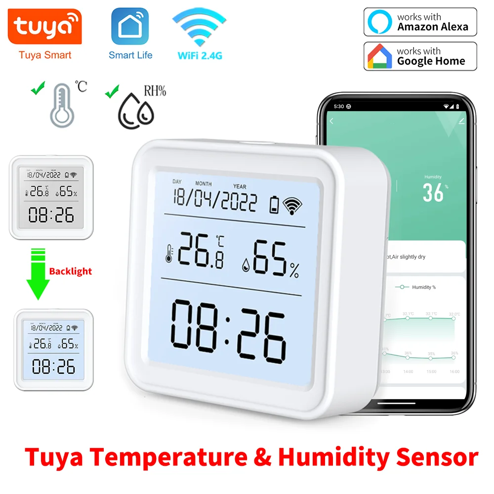 Tuya New WiFi Temperature Humi - Smart Home Orvibo บทวิจารณ์และราคา
