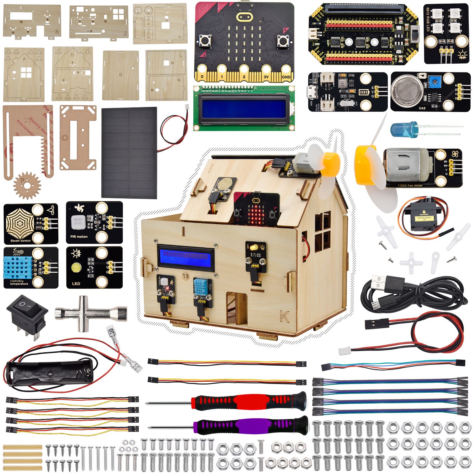 Keyestudio Microbit V2 Starter - Smart Home Micro Bit บทวิจารณ์และราคา
