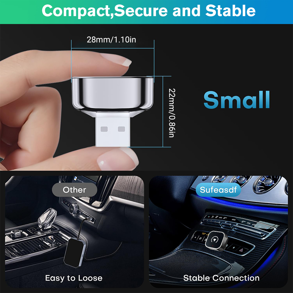 Mini Wireless Carplay Adapter  - Smart Home Usb บทวิจารณ์และราคา