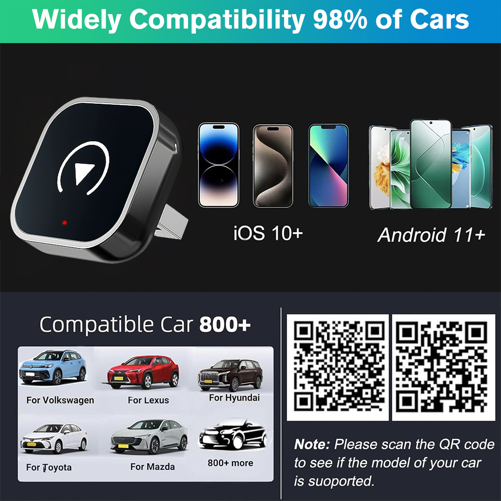 Mini Wireless Carplay Adapter  - Smart Home Usb บทวิจารณ์และราคา