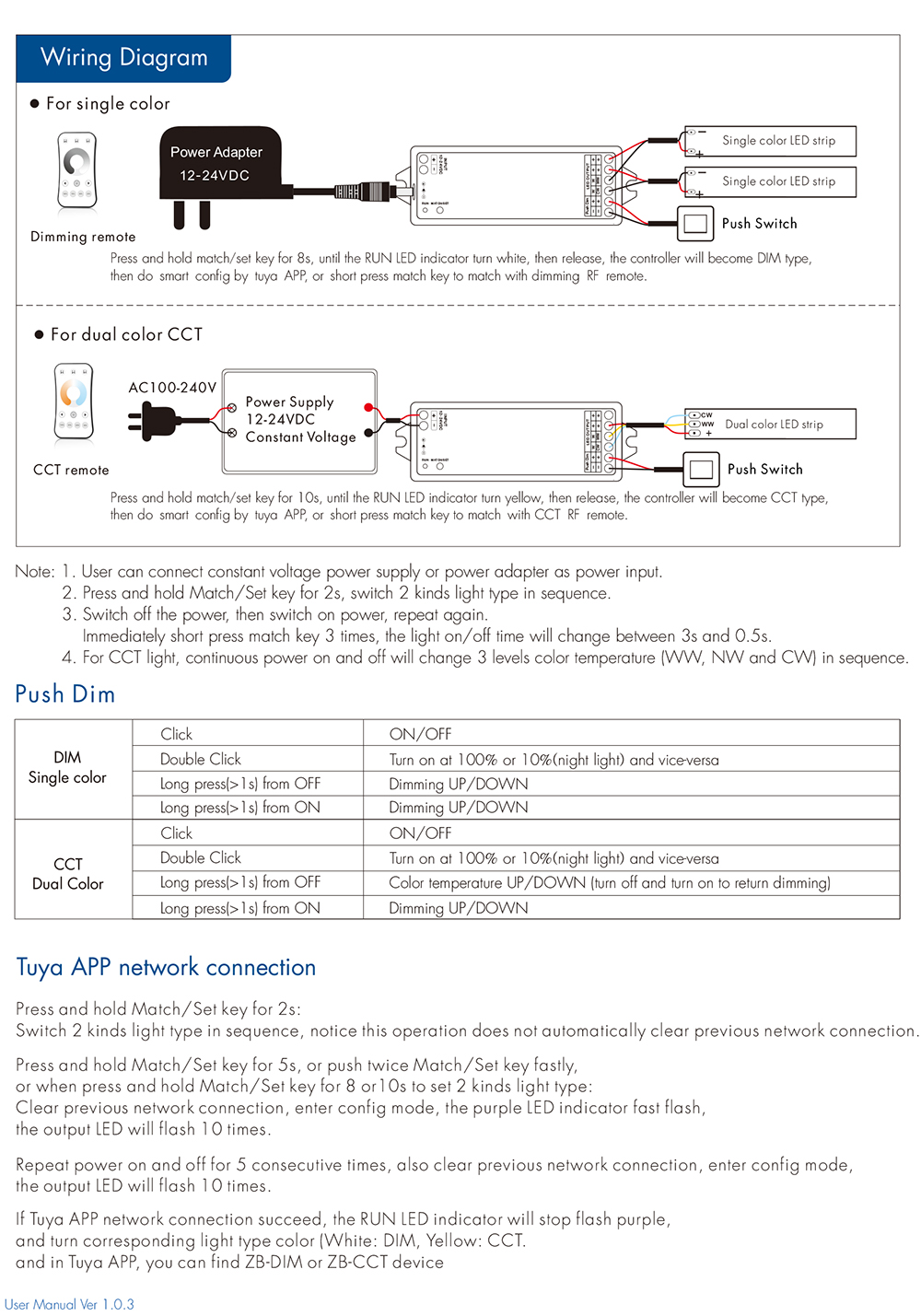 WZ1 Zigbee LED Dimmer 12V 24V  - Smart Home Llm บทวิจารณ์และราคา