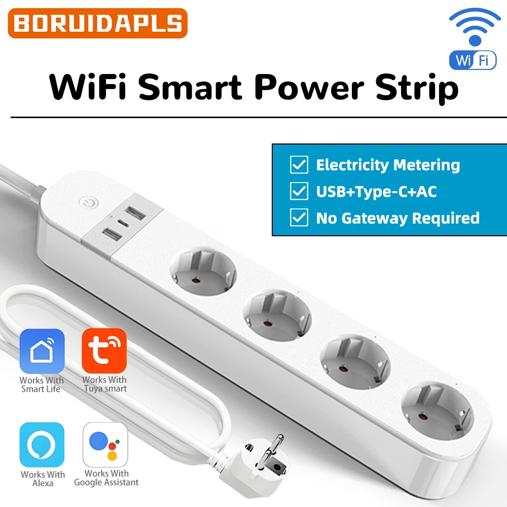 BORUIDAPLS FR Plug WiFi Smart  - Smart Power Strip บทวิจารณ์และราคา