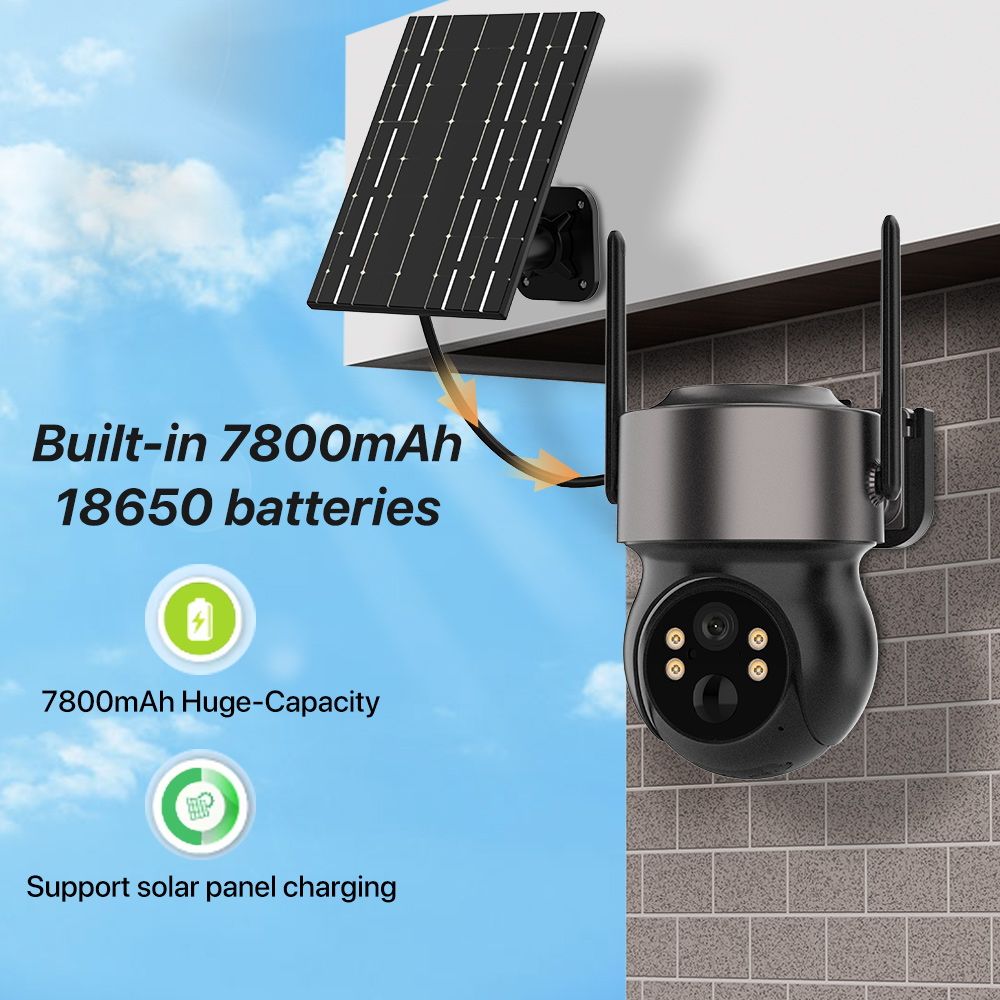 4MP 4G SIM Solar Battery Power - Smart Home Cctv บทวิจารณ์และราคา