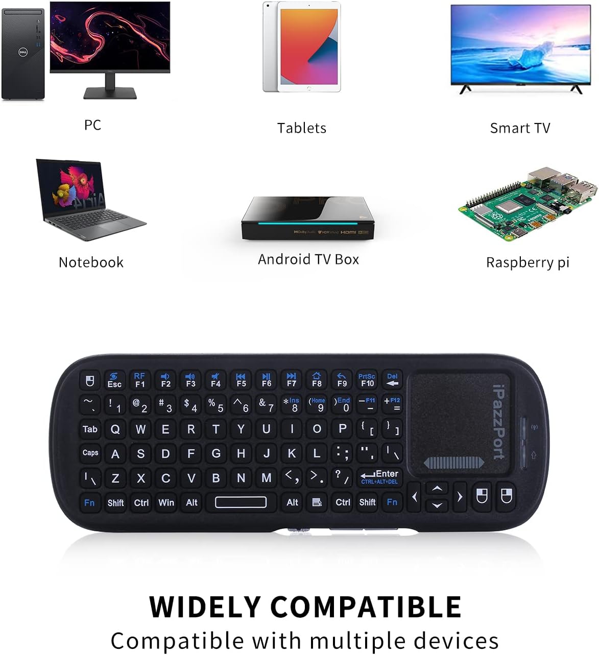 QWERTY Wireless Mini  Keyboard - Smart Home Raspberry Pi บทวิจารณ์และราคา