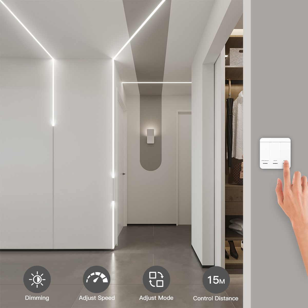 Smart Addressable1-4pcs LED St - Smart Home Furniture บทวิจารณ์และราคา