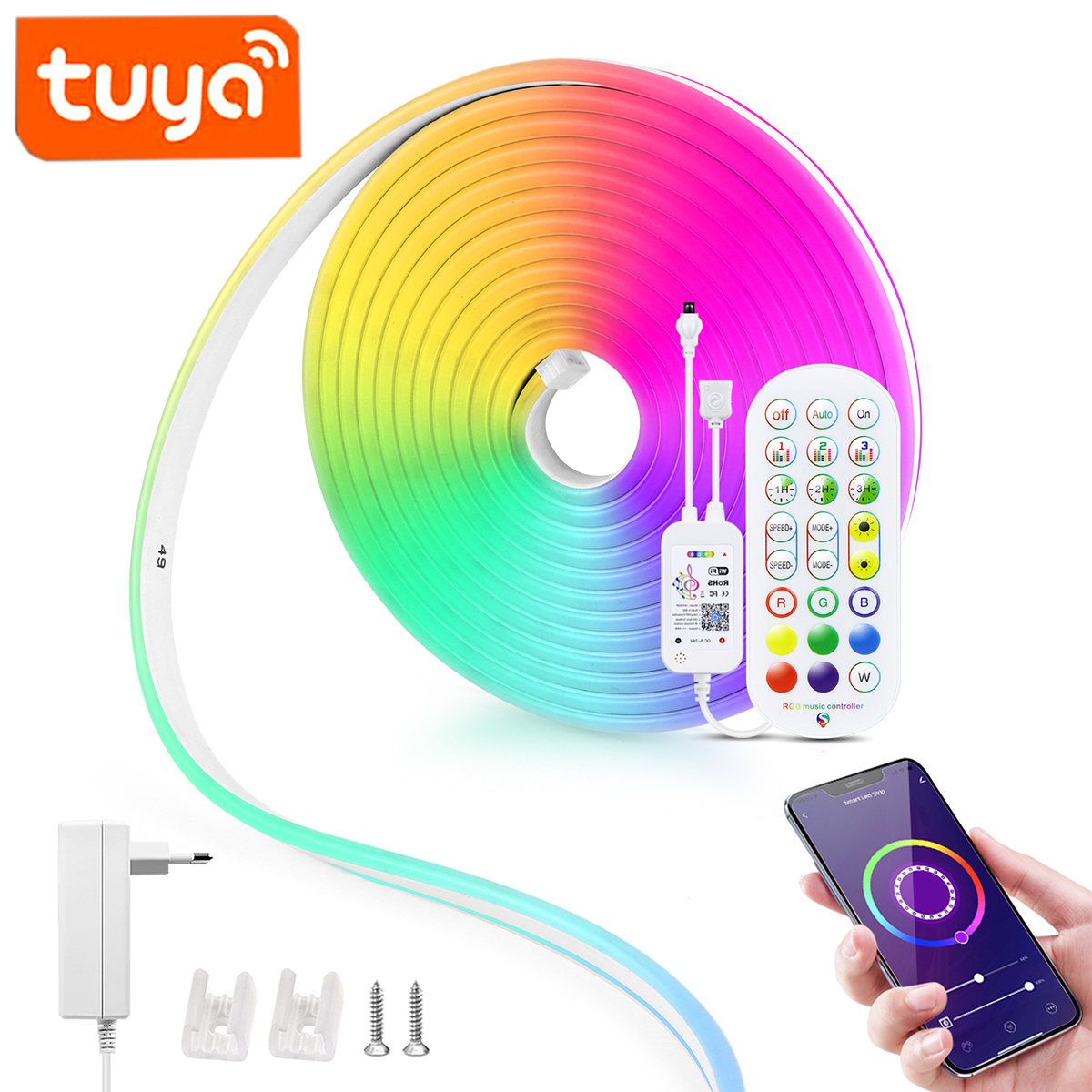 12/24V EU plug WiFi RGB Neon L - Smart Home Llm บทวิจารณ์และราคา