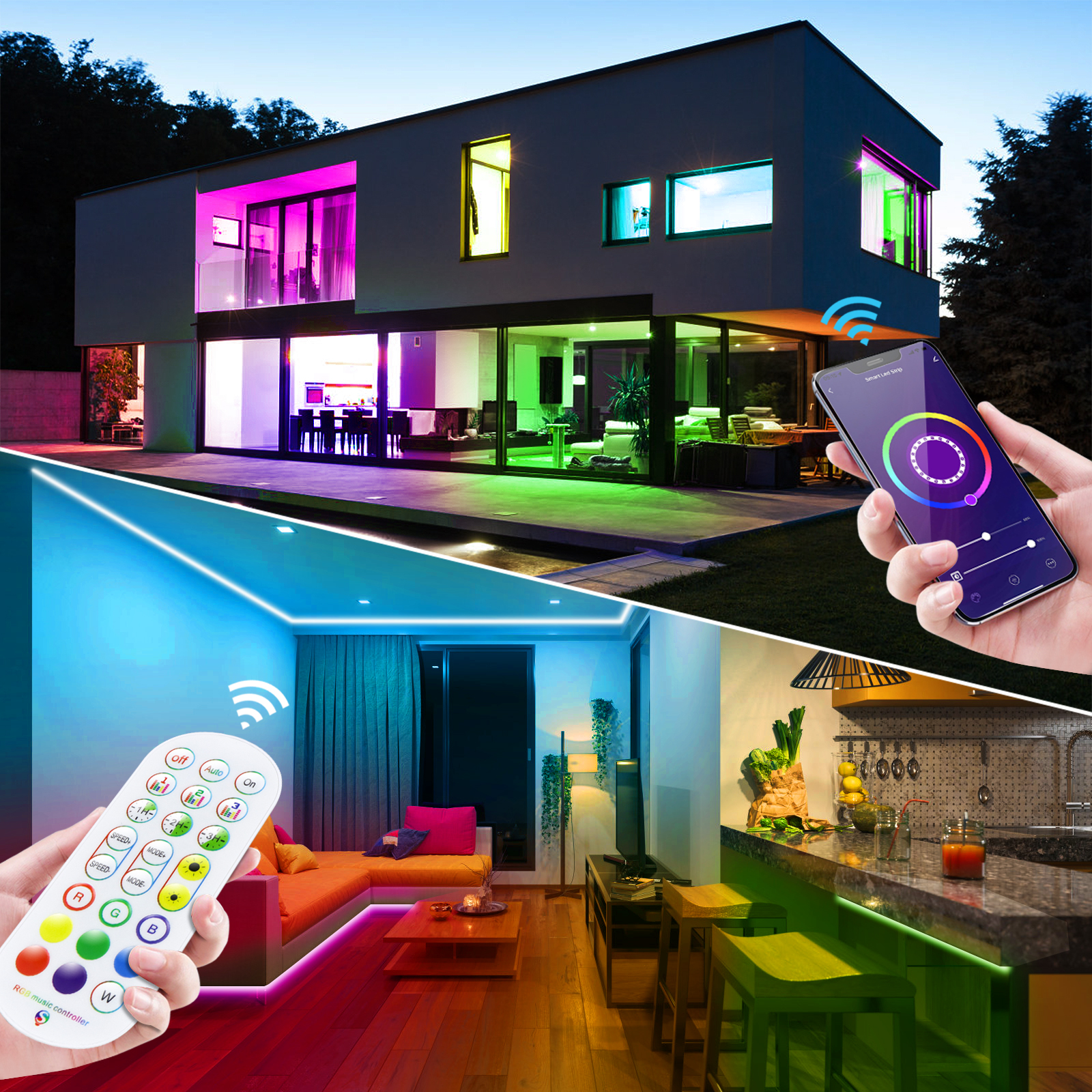 12/24V EU plug WiFi RGB Neon L - Smart Home Llm บทวิจารณ์และราคา