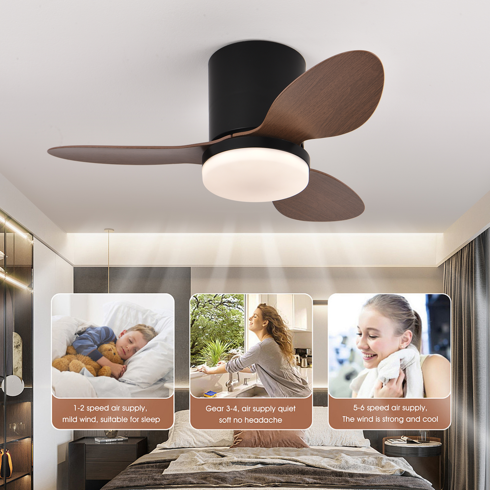 Silent and powerful ceiling fa - Smart Home Ventilation System บทวิจารณ์และราคา