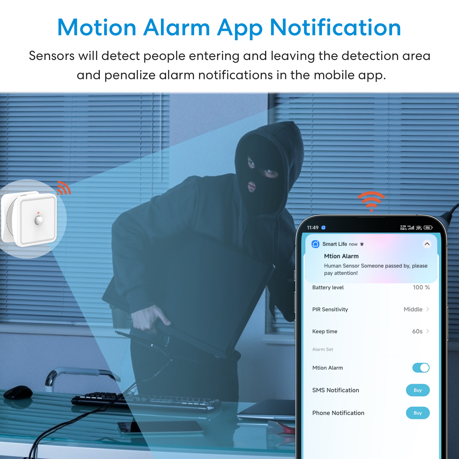 Tuya ZigBee Human Motion Senso - Smart Home Security System บทวิจารณ์และราคา