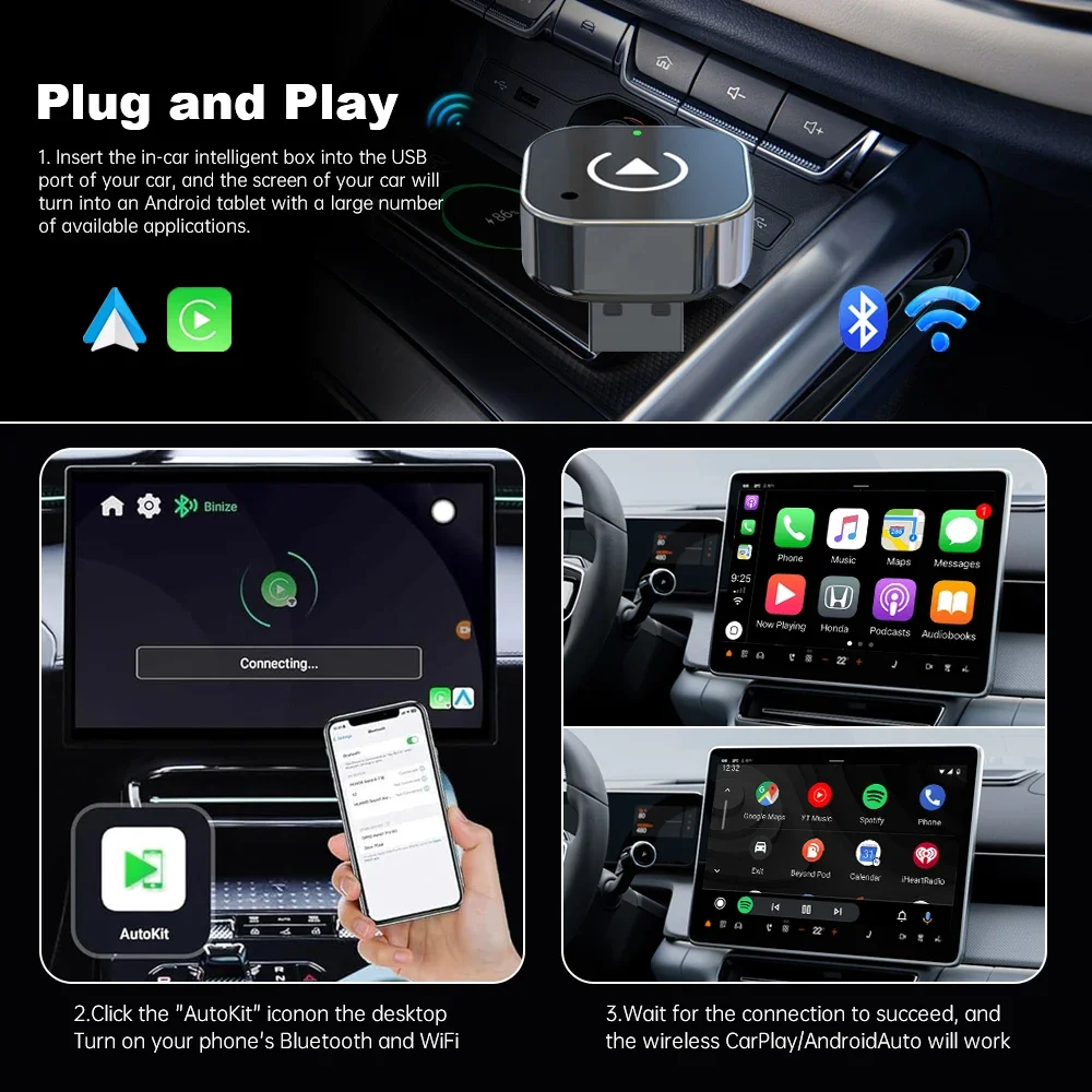 New Wireless CarPlay Android A - Smart Home Usb บทวิจารณ์และราคา