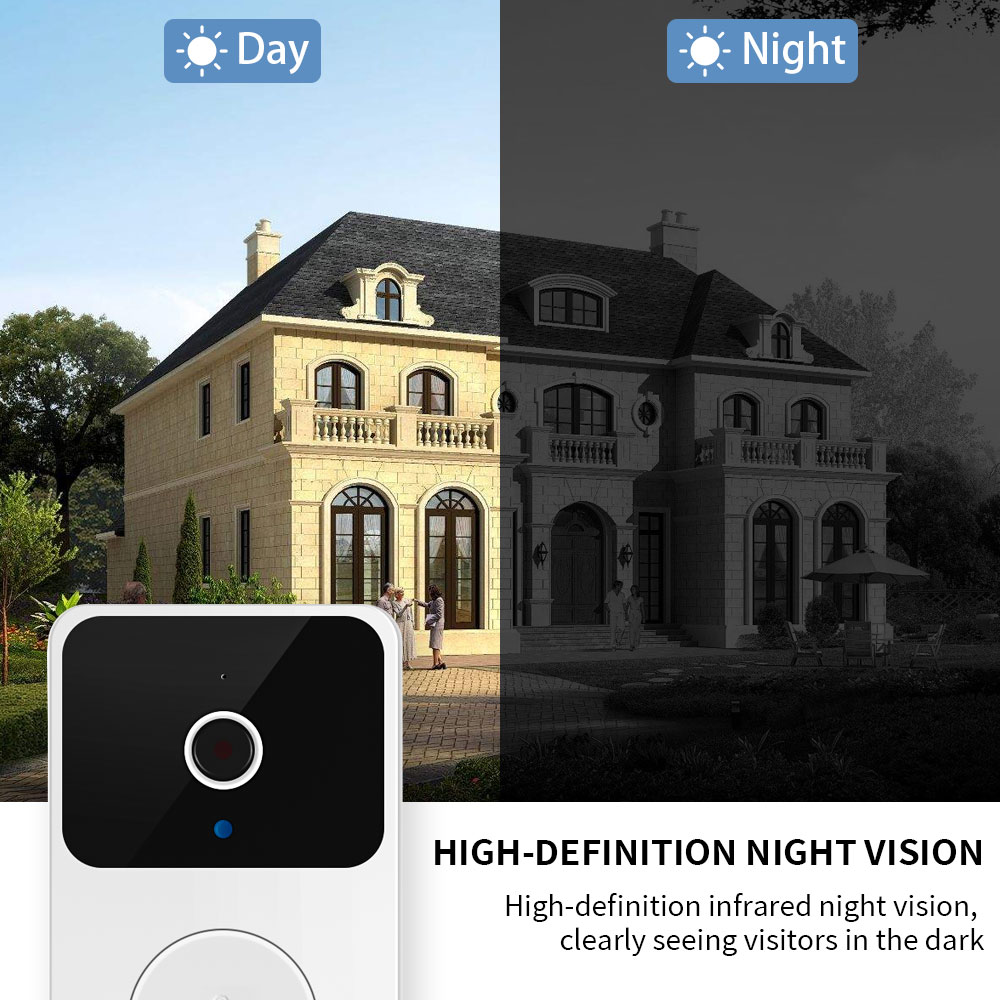 H5 Wireless Smart Video Doorbe - Smart Home Cctv บทวิจารณ์และราคา