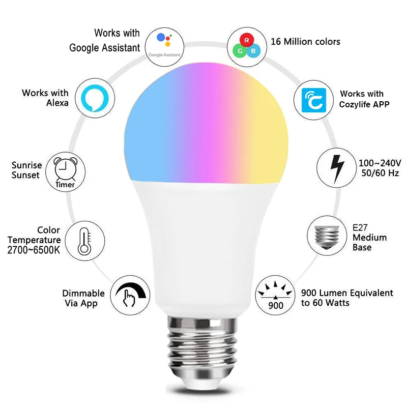 9W WiFi Homekit Light Lamp E27 - Smart Home Orvibo บทวิจารณ์และราคา