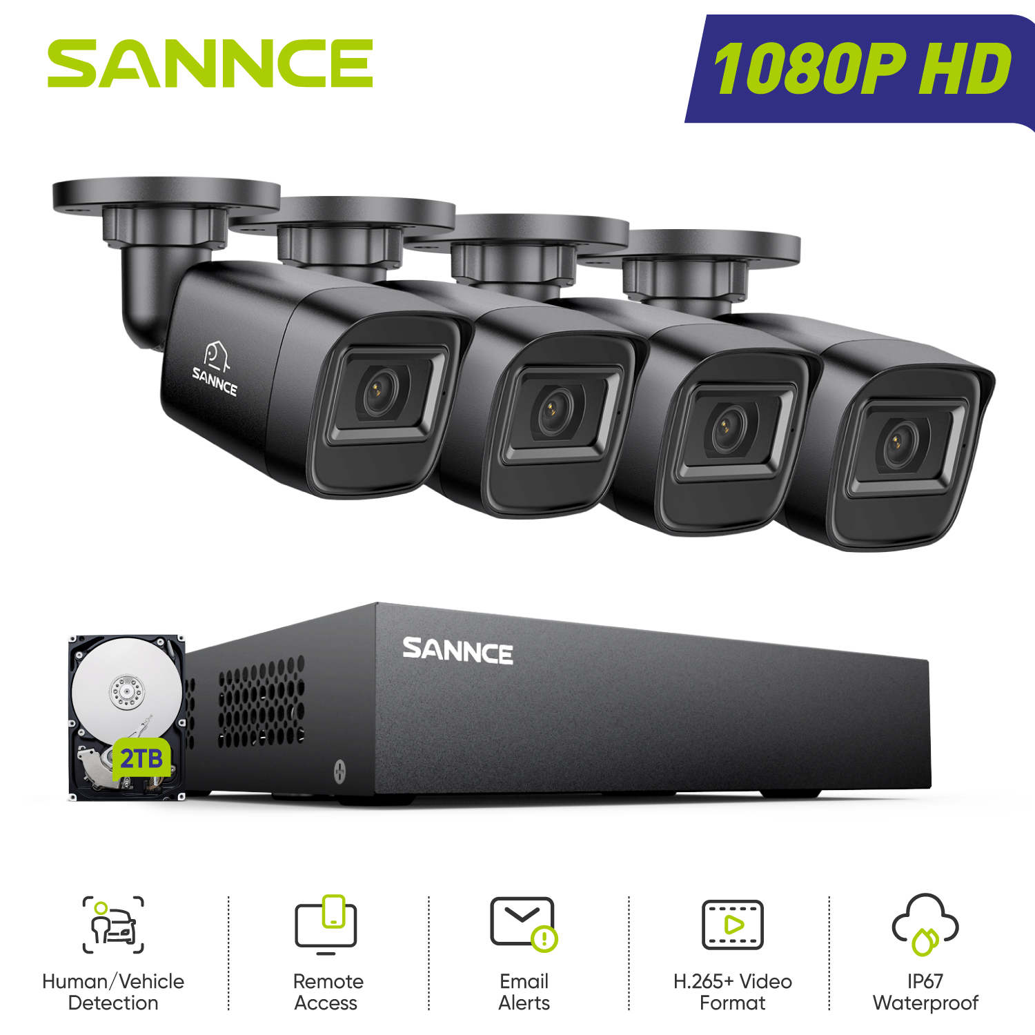 SANNCE 1080P Security Camera S - Smart Home Security System บทวิจารณ์และราคา