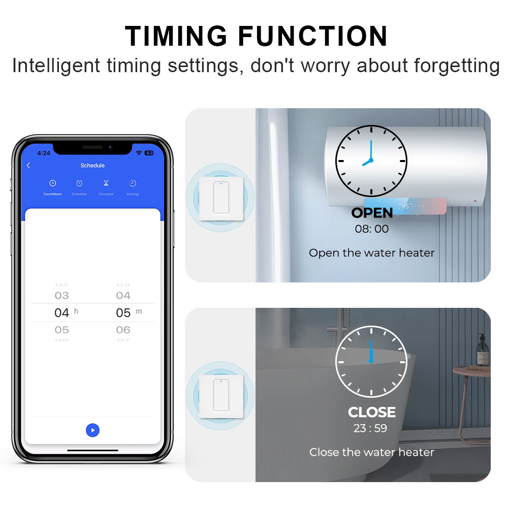 Smart Water Heater Switch/WiFi - Smart Home Solution บทวิจารณ์และราคา