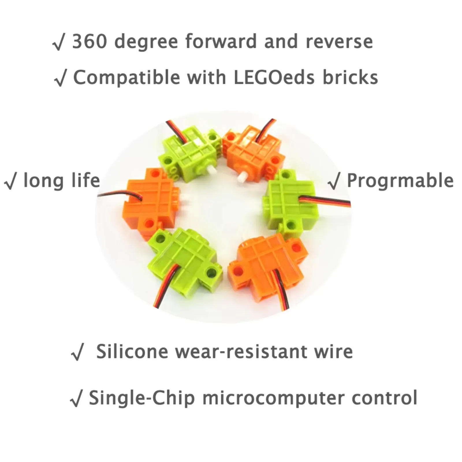 4pcs Geekservo 360 Degree Cont - Smart Home Micro Bit บทวิจารณ์และราคา