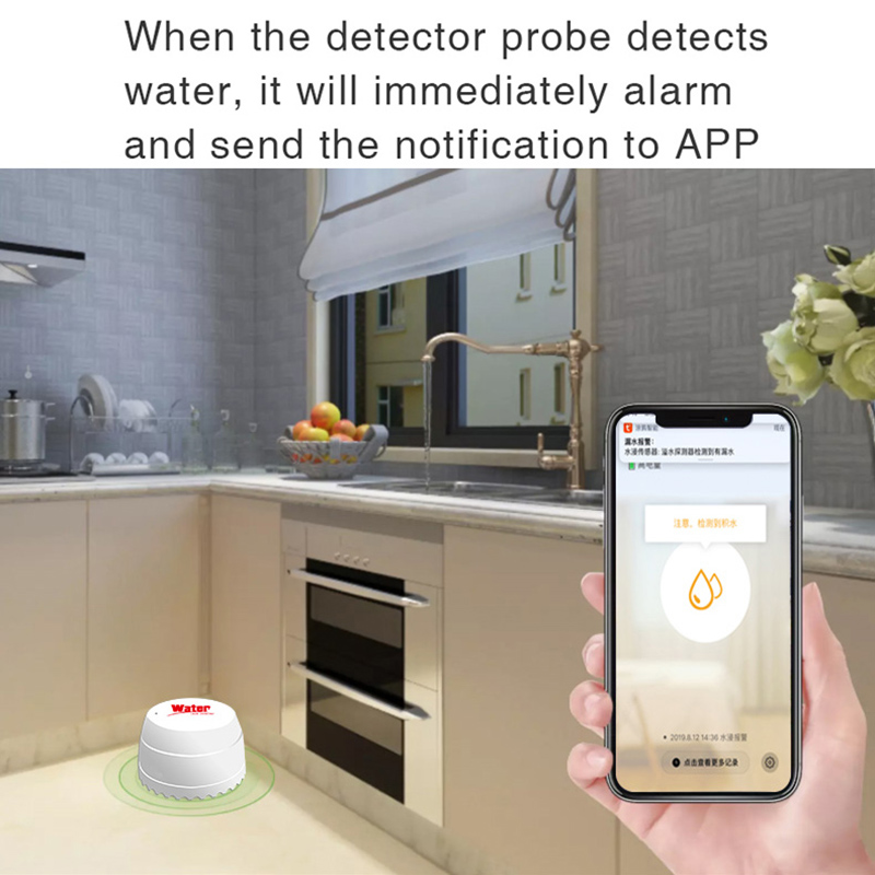 Tuya WiFi Water Leakage Sensor - Smart Home Security System บทวิจารณ์และราคา