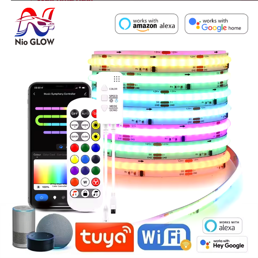 Tuya WiFi WS2811 RGBIC COB LED - Smart Home Llm บทวิจารณ์และราคา