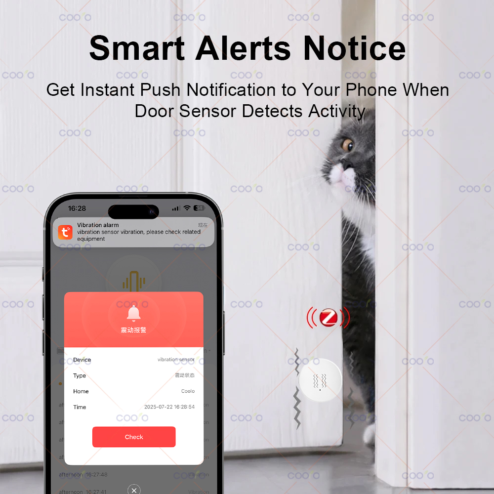 Tuya Zigbee Smart Vibration Se - Door Window Sensor บทวิจารณ์และราคา