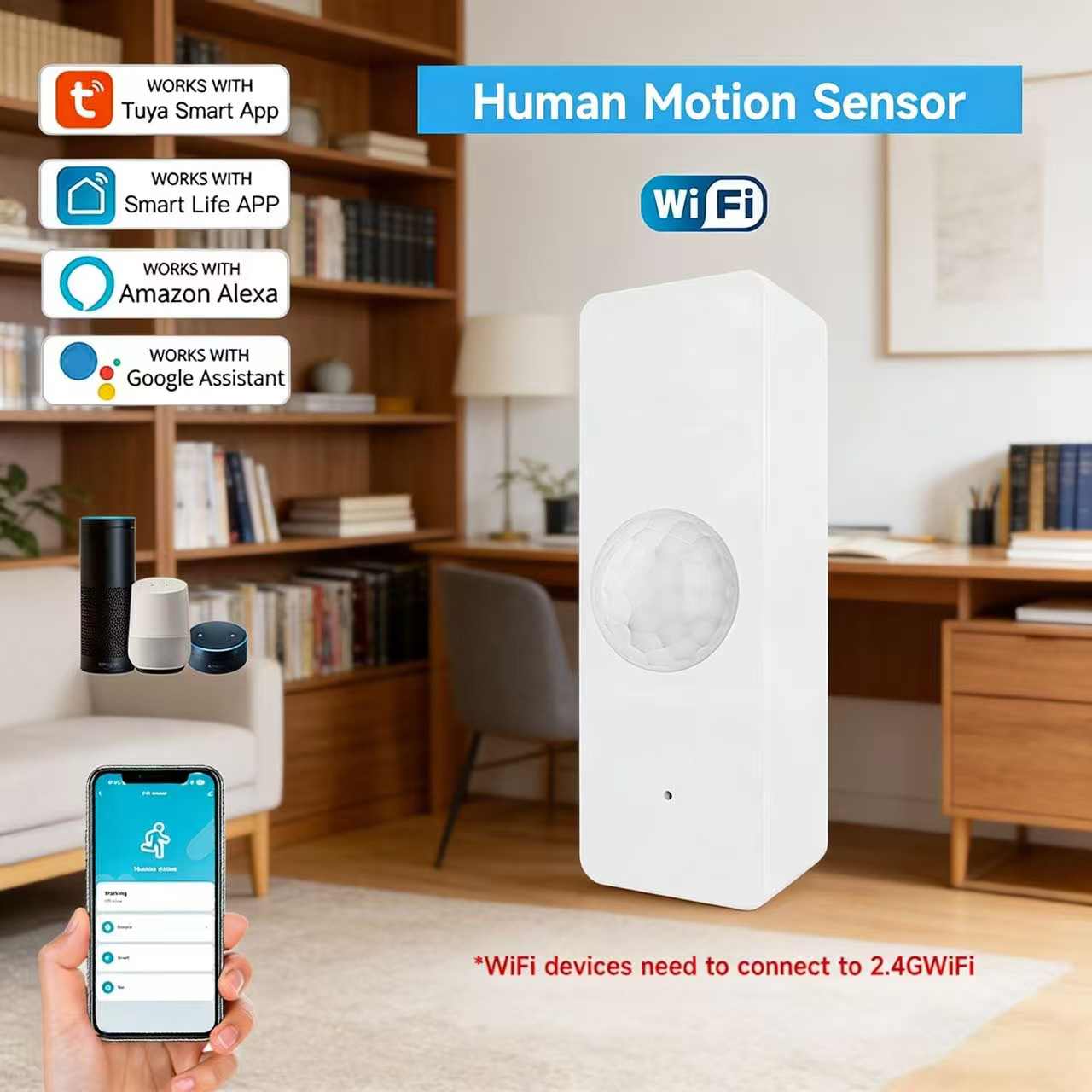 WiFi Smart PIR Motion Sensor T - Smart Home Security System บทวิจารณ์และราคา