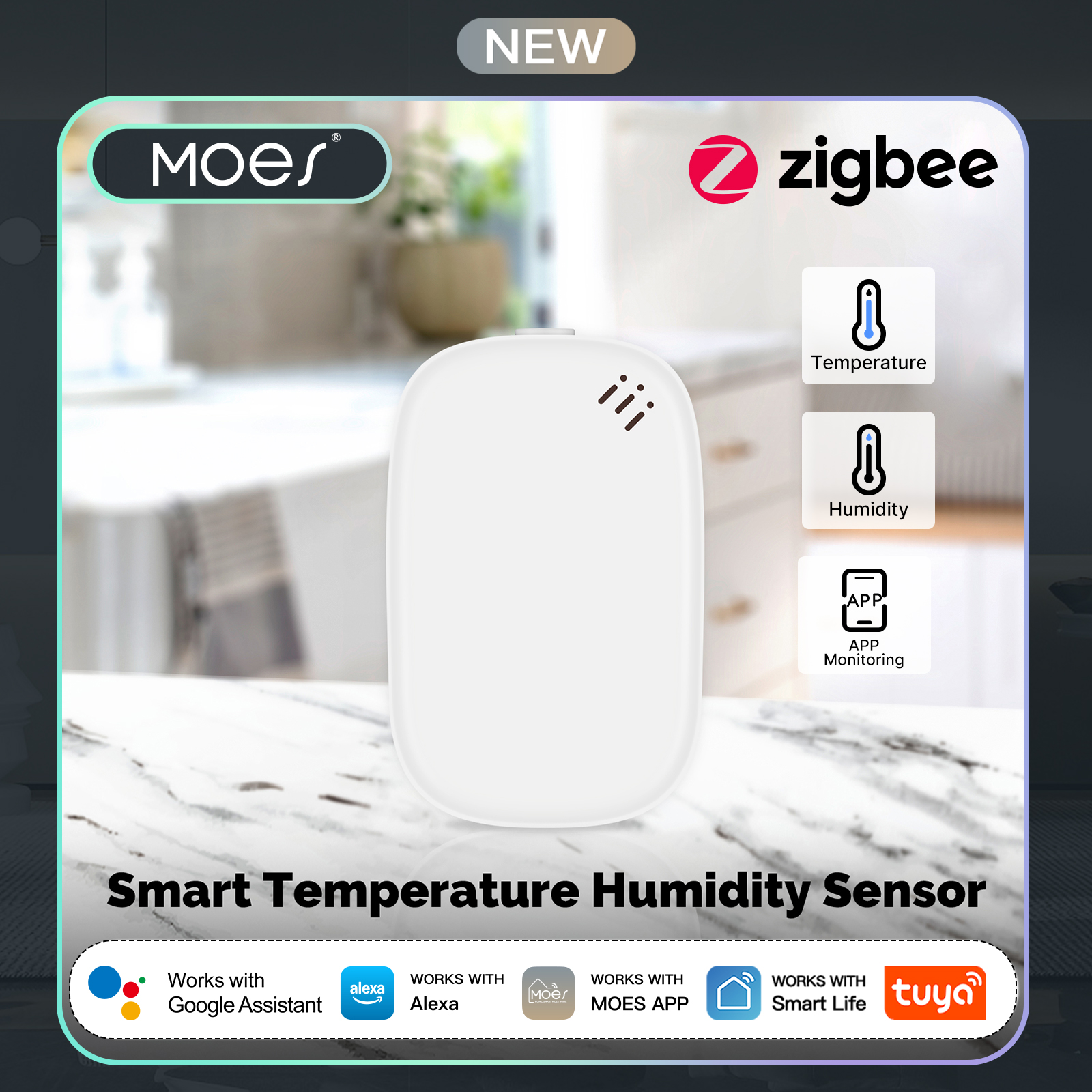 MOES Tuya Zigbee Smart Tempera - Smart Home Furniture บทวิจารณ์และราคา
