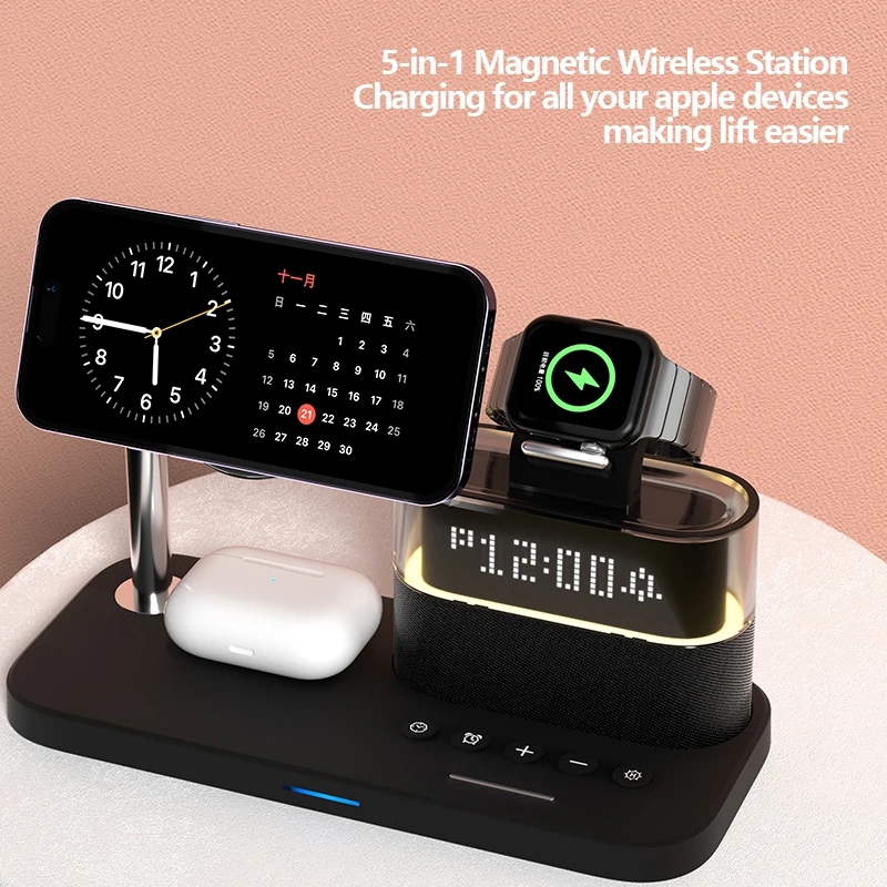 New 5 In 1 Wireless Charger St - Smart Night Light บทวิจารณ์และราคา